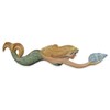 T.I. Design Hand Carved Swimming Mermaid Holding Seashell