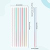 NEWEST 960 Pieces Transparent Highlighter Strips for Reading, Gradient Removable