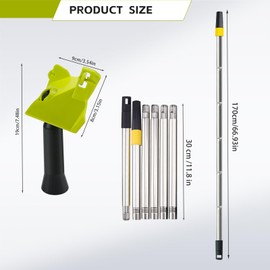 Drywall Corner Edger Tool Adjustable Handle Angle Corner Paint Repair Tool with Extension Pole for Walls, Edge Painting and Trimming