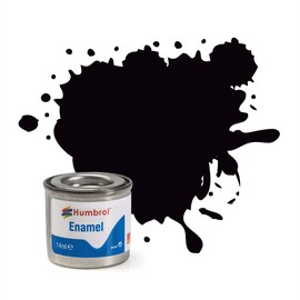 Humbrol Enamel Paint No 85 Coal Black - Satin,14 ml (Pack of 1)