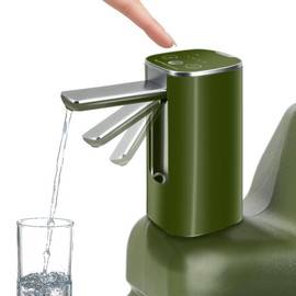 Automatic Touch Control Water Pump – Portable Foldable Faucet for Camping, Hiking & Outdoor Use, Type-C Rechargeable, Fits 5/3.5/3.2 Gallon Water Containers, Leak-Proof & Lightweight