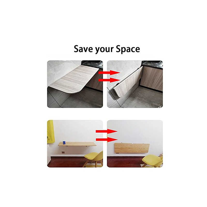 Monsky 8" Black Foldable Shelf Brackets Heavy Duty Stainless Steel