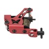 10 Wraps Coil Tattoo Machine Iron Frame Red Hollow Butterfly