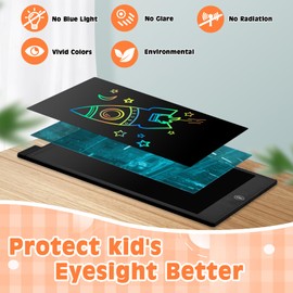 12 Inch LCD Writing Tablet for Kids Toddlers, Drawing Pad Toys for 3 4 5 6 7 8 Year Old Girls Boys, Doodle Board Travel Essentials Christmas Birthday Children Gifts