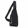 Small Chest Bag Black Color Oxford Fabric Sling Backpack with