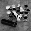 20 Piezas Cubiertas de Cubo de Rueda de Neumático de