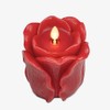 Luminara Flameless Candle Rose Smooth Rose Bud Flower Unscented (True