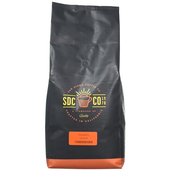 San Diego Coffee Guatemalan, Medium Roast, Ground, 5-Pound Bag
