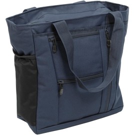 Flying Circle Deluxe Travel Tote - Water Resistant & Versatile Bag - 15”x14”x6” [Navy]