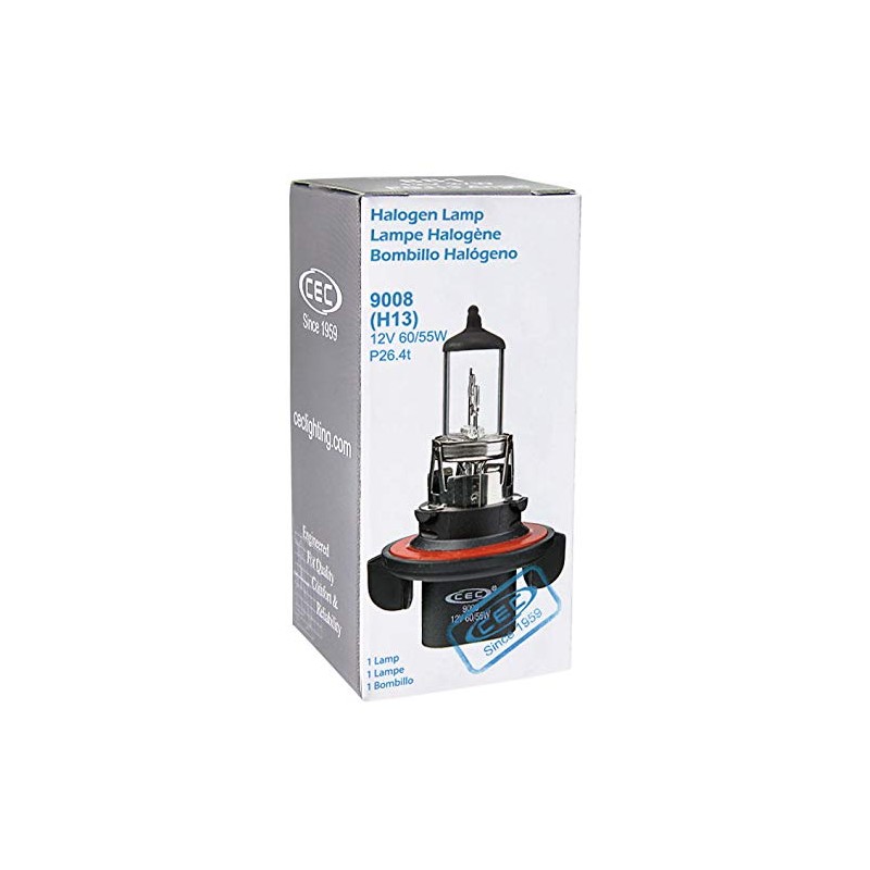 CEC Industries-9008 (H13) Halogen Bulb, Clear White
