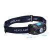 Outdoor USB Rechargeable LED Fishing Headlamp Finger Sensing Waterproof Headlight