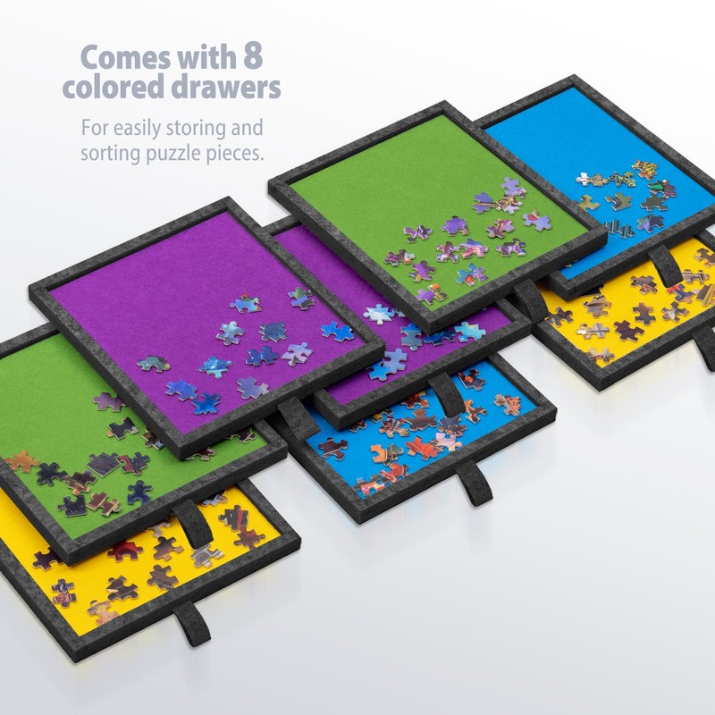 Tektalk 2000 Piece Foldable Felt Jigsaw Puzzle Board with Height