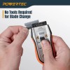 Powertec Razor Blade Scraper Tool Set with 20 Blades -