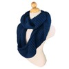 TrendsBlue Premium Winter Knit Warm Infinity Scarf, Blue