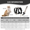 Muecleao Escape Proof Cat Harness and Leash Set, Premium Microfiber