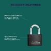 Guliffen Covered Aluminum Pad Lock, 4 Pack Outdoor Padlocks Weatherproof