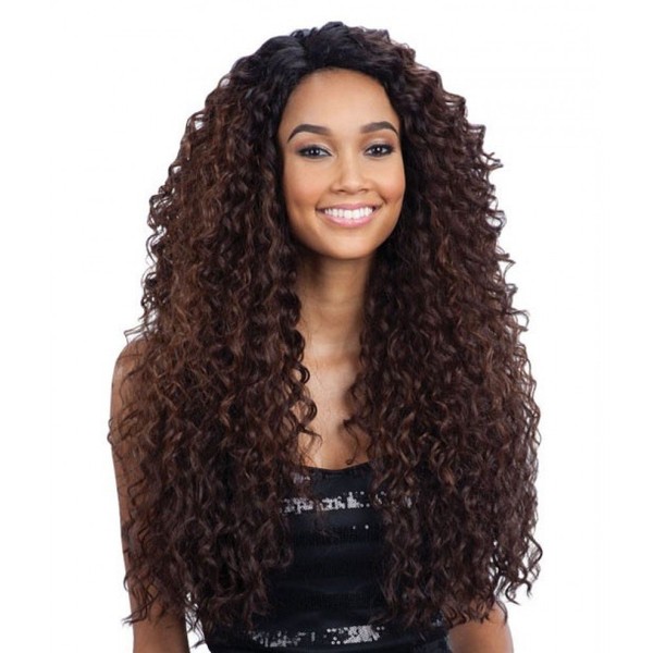 FreeTress Equal Lace Deep Invisible"L" Part Lace Front Wig - KITRON (2 Dark Brown)