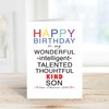 60 Second Makeover Limited Godfather Godson Relationship Perfect Greeting Card