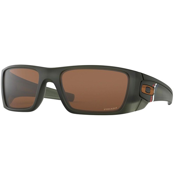 Oakley Men's OO9096 Fuel Cell Rectangular Sunglasses, Matte Olive Ink/Prizm