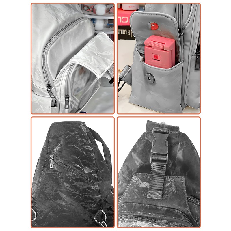VOUSXLLEZ Ita Bag Chest Pack Backpack with Pin Insert,Crossbody Sling