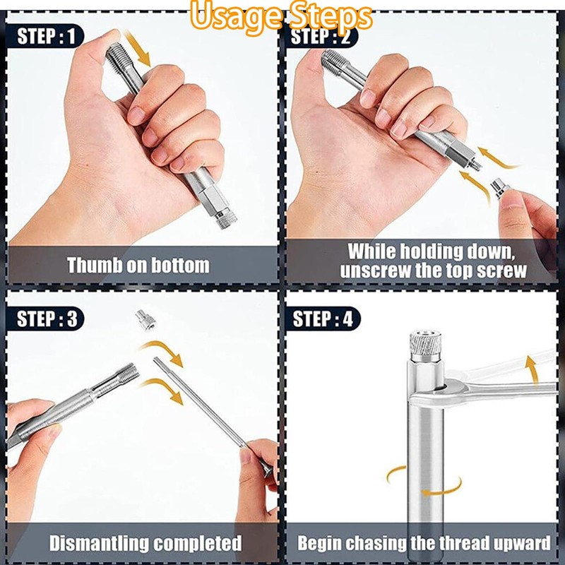 Return Thread Repair Tool, Spark Plug Thread Repair Tool, Steel