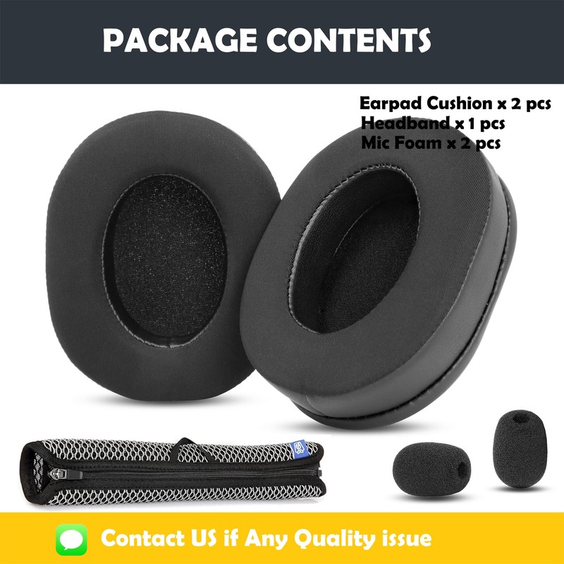 HTINDUSTRY Replacement Ear Pads/Headband Pads Compatible with Razer BlackShark V2/BlackShark