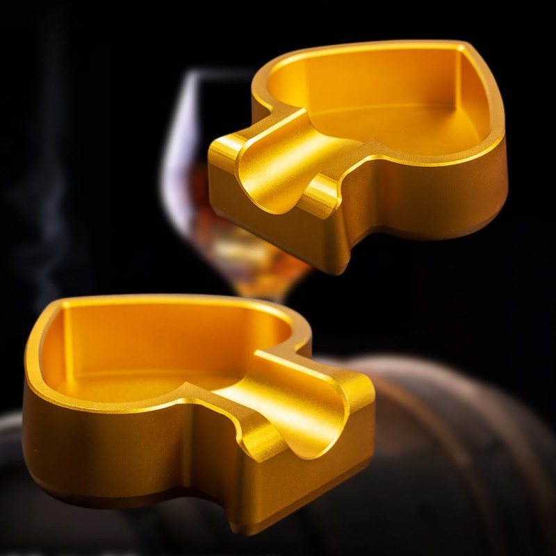 Defuzie Cigar Ashtray Aluminum Cigar Ashtrays for Outdoors Cigar Ash