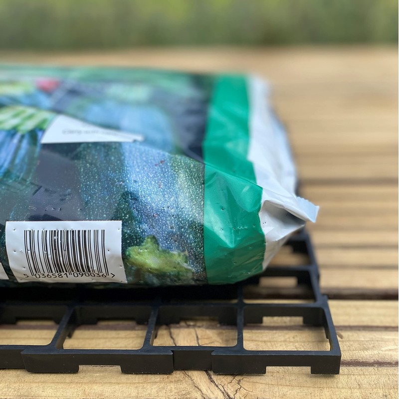 Selections Interlocking Growbag Mat for Improved Drainage (Pack of 8),