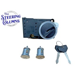 Strattec 91-93 RAMCHARGER W150 PICKUP IGNITION & DOOR LOCK CYLINDER SET CHROME 2 KEYS NEW