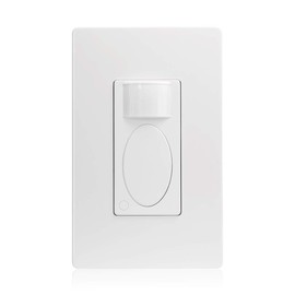 RAYZEEK Motion Sensor Switch with 3 in 1 Occupancy Sensor Switch/Vacancy Sensor Switch/Manual On-Off Switch,PIR Motion Sensor Light Switch,PC Fireproof(5A, Ground Wire Version)