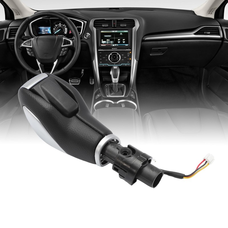 AUROLYNNE Automatic Gear Shift Knob Handle with Button Fits for