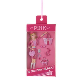 Kurt Adler 3.5 inch Pink Outfit Boxed Girl Ornament