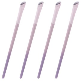 SEWACC 4pcs Eyeliner Brush Fine Angled Eye Liner Brush Angled Flat Angle Beauty Cosmetic Tool Purple