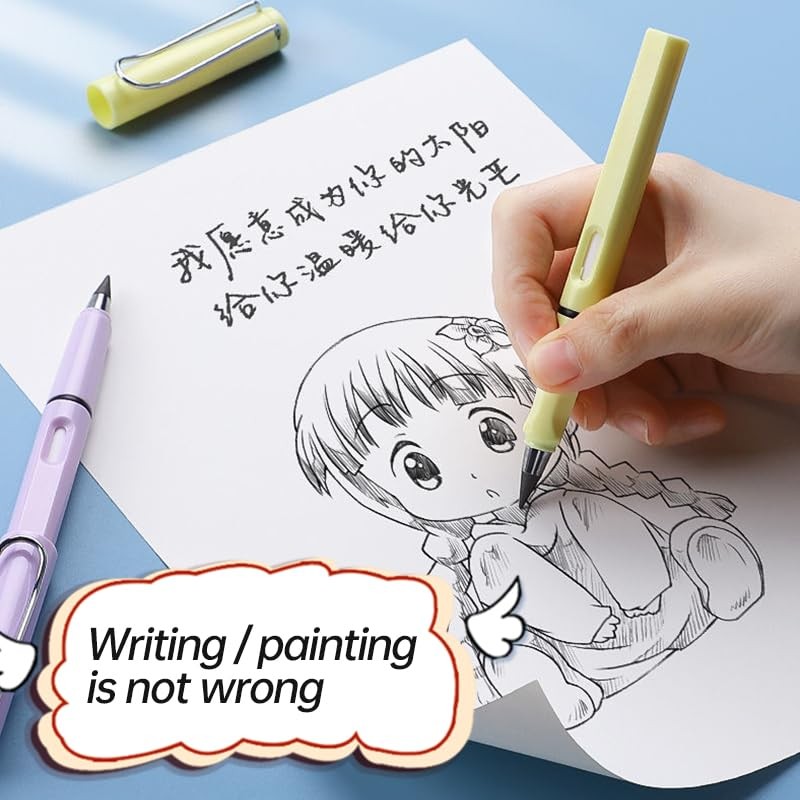 Abamabby Inkless Magic Pencil - Infinity Pencil with Eraser, Everlasting