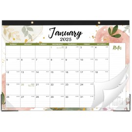 2025 Desk Calendar - JAN 2025 - DEC 2025, 17" x 12" Desk Calendar 2025, Desk Pad, Large Ruled Blocks, 12-Month Calendar 2025