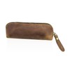 YSDYY 1 Piece Leather Pencil Case, Simple Solid Color Pencil