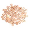 sourcing map 100pcs 4mm Inner Copper Washers Flat Sealing Rings