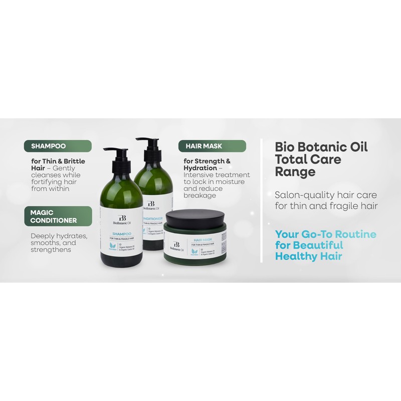 Bio Botanic Oil Shampoo for Thin, Sparse & Brittle Hair