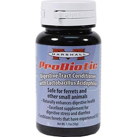 Marshall Pet Products Natural ProBiotic Digestive Tract Conditioner Supplement – 1.7 oz – Supports Digestive Health, Eases Diarrhea & ECE Symptoms – Chemical-Free, Homeopathic Formula for Ferrets & Small Animals