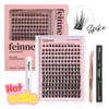 feinner DIY Lash Extension, Lash Bond and Seal,Remover,Tweezer for Easy