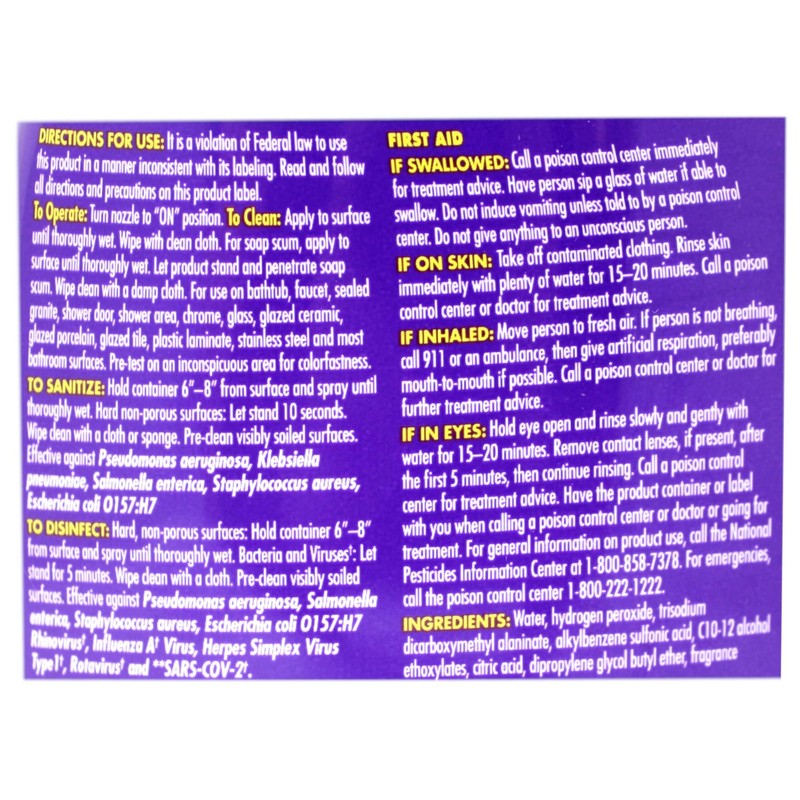 OxiClean Shower, Tub & Tile Cleaner 32 oz (Pack of