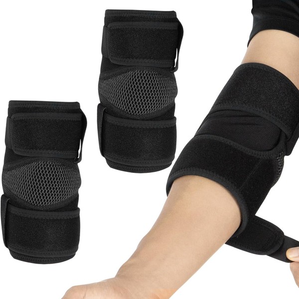 Pluvyze 2 Pcs Ellenbogenbandage Tennisarm Oberarm Bandag Epicondylitis Bandage Elbow
