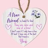 Friendship Heart Plaque – MDF Wood | "A True Friend"