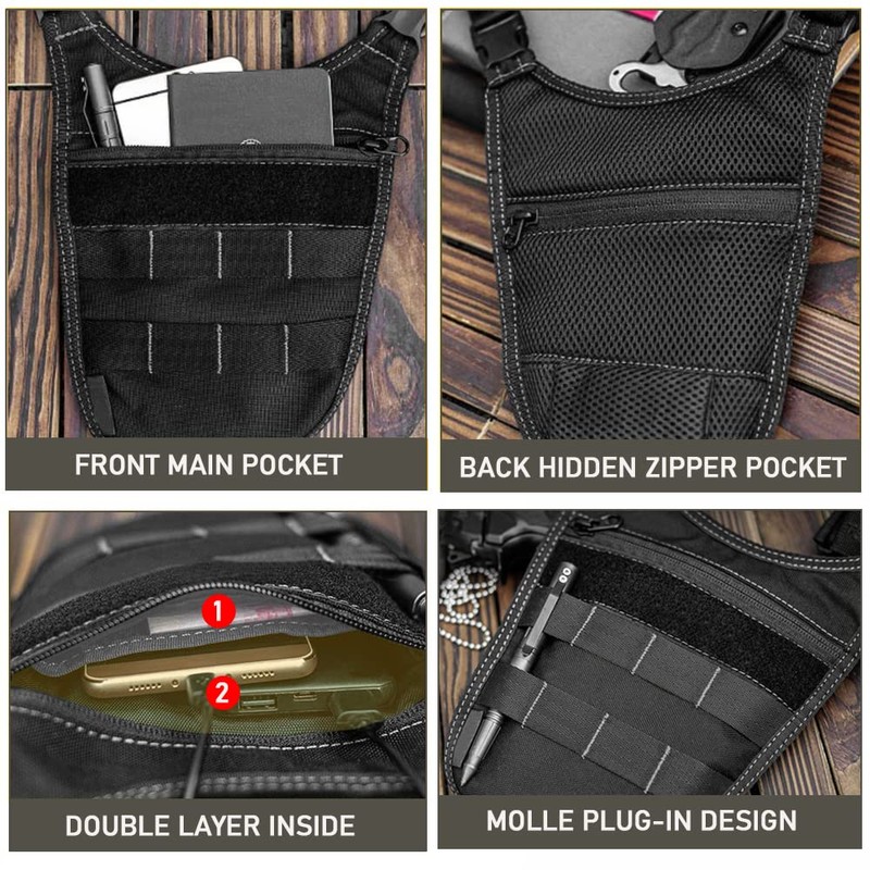 Underarm Shoulder Bag Anti Theft Bag Tactical Hidden Molle Bag