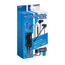 ゲーミングイヤホンヘッドセット オーディオミキサー付 ブルー