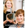 Gladmart Hand Mirror Salon Barber Hairdressing Handheld Mirror with Handle
