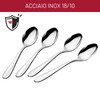 Lagostina Lavinia, Set 4 Cucchiaini da Caffè in Acciaio Inox