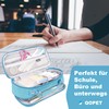 QOPET Pencil Case Girls Teenagers Large Capacity Pencil Bag Pencil