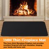 TOHONFOO Fireplace Mat, 2' x 3'6' x 0.04' Fireplace Rug,