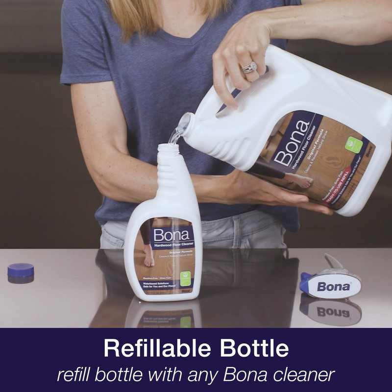 Bona Hardwood Floor Cleaner Spray, Unscented, 32 Fl Oz